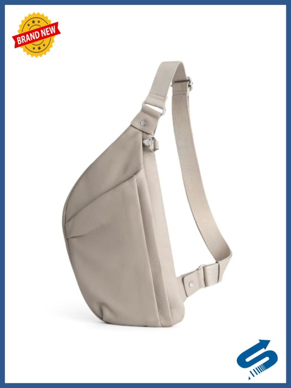 Genuine Leather Anti-Theft Crossbody Sling Bag RFID Travel Purse